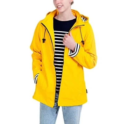 Imagen de Breizh Ocean Impermeable ERQUY, Corte ajustado con interior a rayas Mujer de XS 4XL