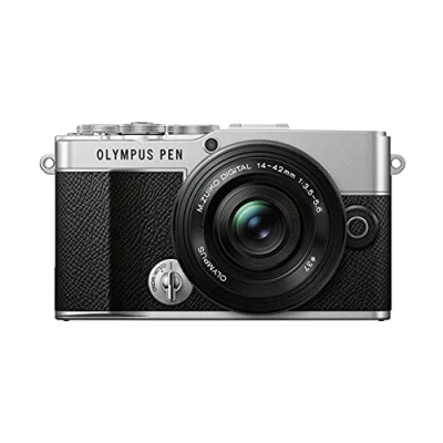 Imagen de Kit de cámara Olympus Pen E P7 Blanca, Sensor 20 MP, LCD Alta definición abatible, 4K, Wi Fi, Control Perfil Monocromo y del Color, Incluye M.Zuiko Digital ED 14 42 mm EZ Plata