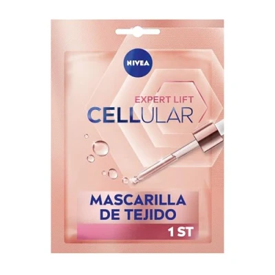 Imagen de NIVEA Hyaluron Cellular Expert Lift mascarilla Anti Age Tissue (1 ud), reafirmante de cuidado facial, facial para rellenar las arrugas