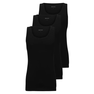 Imagen de BOSS TANK Classic 3 PACK Camiseta interior, Hombre, Talla: Large, Black