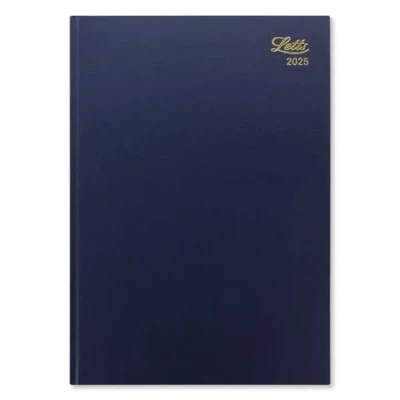 Imagen de Letts of London Agenda 2025, tamaño A4, día por página, estándar, color azul