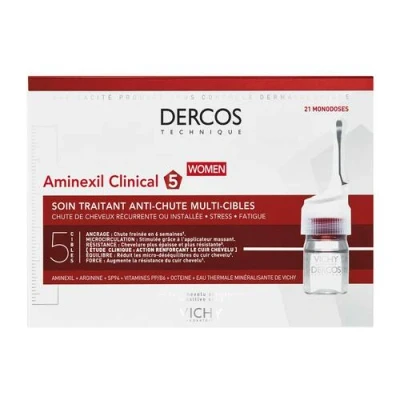 Imagen de Vichy Dercos Technique Aminexil Clinical 5 Women 21 ampollas