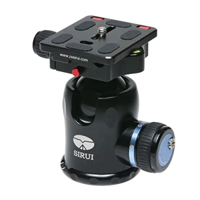 Imagen de SIRUI K 30X Cabezal de Bola Trípode Aluminio, Rotación 360 Panorámico con Placa Liberación Rápida TY 60X Arca Swiss para Trípode, Monopie, Cámara DSLR, Carga Máxima 30kg