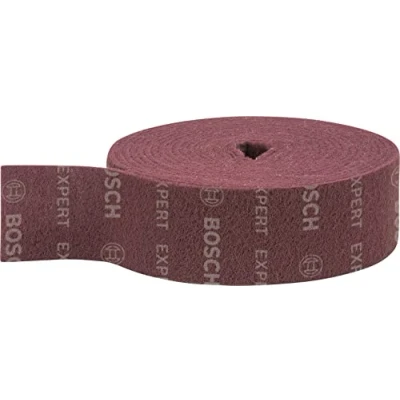 Imagen de Bosch Professional 1x Rollo de vellón Expert N880 para Láminas acero, Anchura 100 mm, Longitud 10 m, accesorios Lijado manual