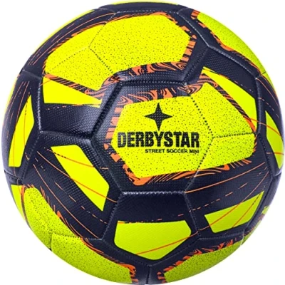 Imagen de Derbystar Mini Street Soccer Pelotas de fútbol Amarillo Azul Naranja, 47 cm