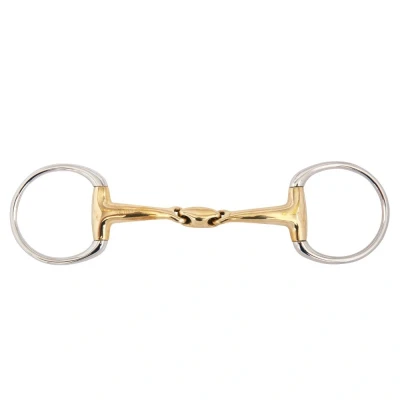 Imagen de BR Double Jointed Eggbutt Snaffle Soft Contact 16 mm