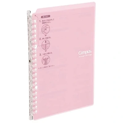 Imagen de Kokuyo Campus Smart Archivador de anillas B5, 26 anillas, color rosa claro [producto oficina]