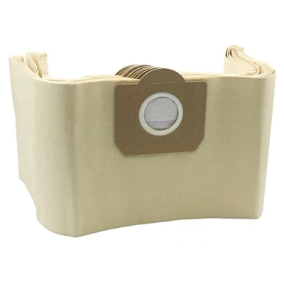 Imagen de KENSHIRE Paquete de 10 bolsas filtro papel compatibles con Karcher WD3, WD3P, aspiradora húmeda y seca, parte A 2204, 2234 PT, 2534 PT SE 4001, 4002, 6.959 130
