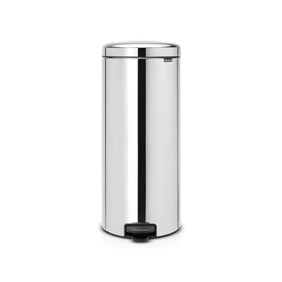 Imagen de Brabantia Treteimer 30L New Icon G Newicon Cubo de Basura con Pedal, 30L, Color Acero Brillante, Inoxidable