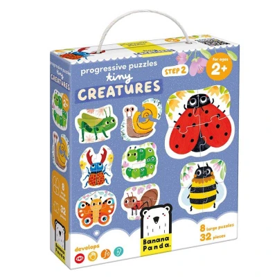 Imagen de 8 puzzles progresivos insectos de construcción 32 pzas Banana Panda
