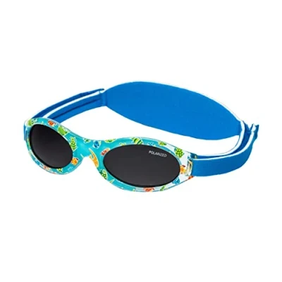Imagen de Kiddus Gafas de Sol Premium Polarizadas para bebé niña niño. 0 meses a 2 años. UV400 protección 100% contra rayos UVA y UVB. Suave puente Silicona la nariz. Banda ajustable Neopreno