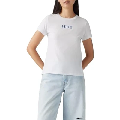 Imagen de Levi&#039;s The tee, Camiseta Mujer, Serif Emb Bright Whi, S