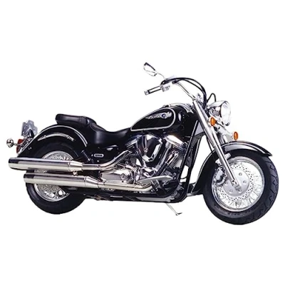 Imagen de Tamiya Maqueta de motocicleta escala 1:12 (T2M), color negro/blanco
