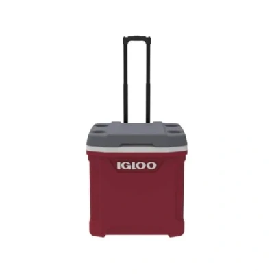 Imagen de Igloo Latitude 30 Roller Nevera Pasiva con Ruedas, Rojo