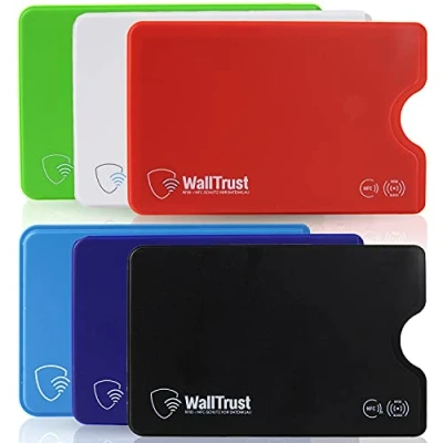 Imagen de WallTrust Funda Protectora RFID para Tarjetas de crédito, Juego 6, Colorido