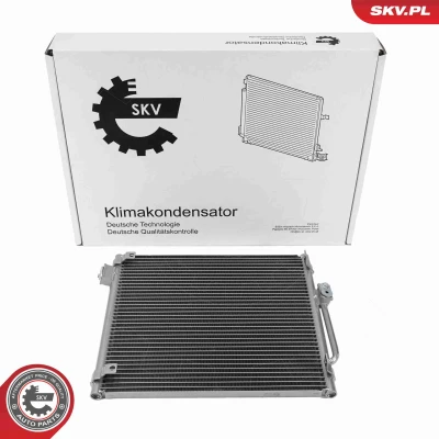 Imagen de ESEN SKV 86SKV392 Condensador sin secador Aluminio 418mm TESLA: Model S (5YJS) 85, 60, P85D AWD, 70D 70, 75, EV 85D 60D 75D AWD