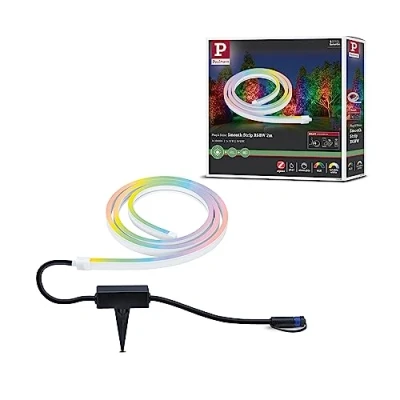 Imagen de Paulmann Plug &amp; Shine tira LED neón 2 m, ZigBee, RGB, IP67