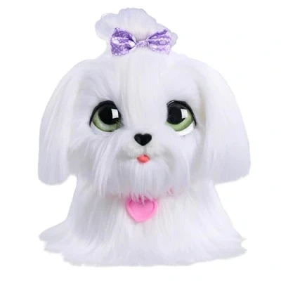 Imagen de Just Play Perrito de Peluche andarín Interactivo GoGo Walkin’ Pup furReal, 20 cm, con Sonidos, Juguetes para niños a Partir 4 años