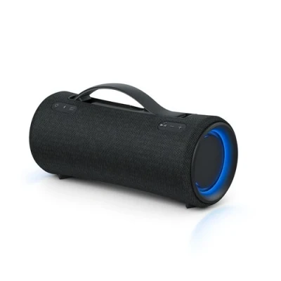 Imagen de Altavoz inalámbrico Sony SRS XG300, Portatil, Bluetooth, Con iluminación, Resistente al agua, Powerbank, Carga Rápida, 25 Horas, Negro
