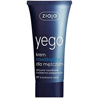 Imagen de Crema facial hidratante Ziaja Yego para hombre, SPF 6, 50 ml