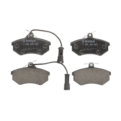 Imagen de BOSCH 0 986 466 693 Juego de pastillas freno Low Metallic con sensor desgaste incorporado Chapa antichirridos, tornillos accesorios