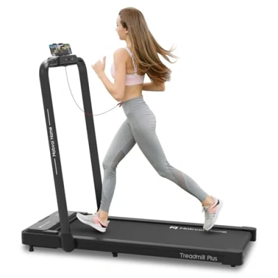 Imagen de Mobvoi Home Treadmill Plus 3 en 1 Cinta de Correr Plegable para Debajo del Escritorio con Almohadilla Caminar 2,5 HP, compacta, Oficina casa, Control Remoto, 120 kg, 12 km/h