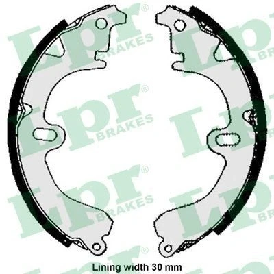 Imagen de LPR 05860 Zapatas de Freno 200 37 TOYOTA: Corolla VIII Liftback, Compact, Carina E Berlina