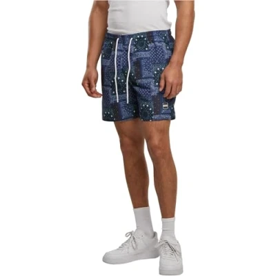 Imagen de Urban Classics Pattern Bañador, Hombre, Talla: Medium, Navy bandana aop