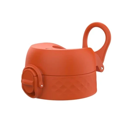 Imagen de ion8 Tapa de Botella agua OneTouch 2.0 a Prueba fugas, Sin BPA, Grande, Naranja