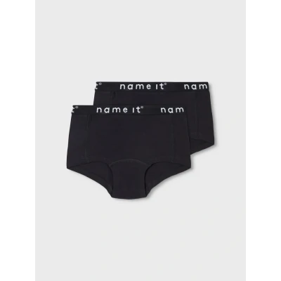 Imagen de Name it Nkfhipster 2 PACK Braguitas para niños, Talla: 158/164, Black/white