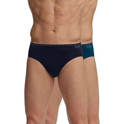 Imagen de Dim Calzoncillos Tipo Slip Sin Costuras De Algodón Unno Hombre x2 Multicolor 4