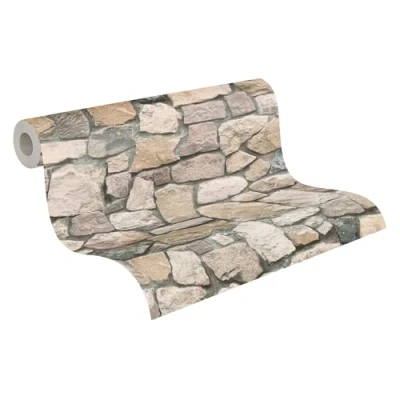 Imagen de A.S. Création papel pintado de Dekora Natur colorido crema gris 10,05 m x 0,53 692412