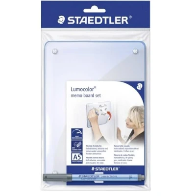 Imagen de Staedtler Lumocolor Pizarra de notas flexible con bolígrafo, color blanco