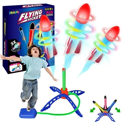 Imagen de Juguetes Regalos de 3 años, Zona Juegos al Aire Libre, jardín, para 4 5 6 7 8 9+ años Niño Niña Navidad Cumpleaños Cohete Juguete, Regalo Niñas 12 Juego