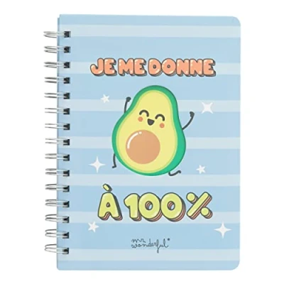Imagen de Mr. Wonderful Cuaderno de aguacate Me doy al 100%