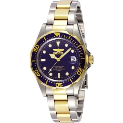 Imagen de Invicta Pro Diver Reloj de cuarzo para hombre acero inoxidable, Dos Tonos / Azul, 37 mm