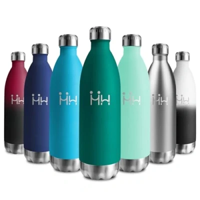 Imagen de Botella Termica 1L, Agua Acero Inoxidable Doble Pared, Cantimplora sin BPA, A Prueba de Fugas, Garrafa para Adultos, Oficina, Escuela, Senderismo, Deporte, Viajes, Gym