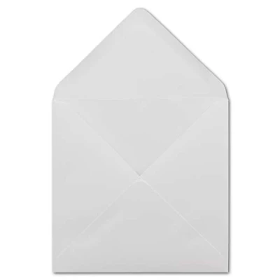 Imagen de Paper24 Sobres cuadrados (50 unidades, 15,5 x cm, sin ventana, 100 g/m², cierre húmedo con solapa puntiaguda)