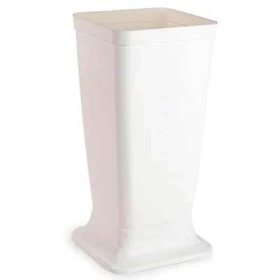 Imagen de AC Paragüero de plástico Modelo Wet Soporte para Paraguas Cuadrado Entrada oficinas, Negocios, hogar Fabricado en España 51,5 x 26 cm Blanco