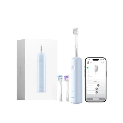 Imagen de Laifen Wave cepillo de dientes eléctrico, oscilación y vibración, eléctrico para adultos, con 3 cabezales, IPX7, resistente al agua, magnético, recargable,