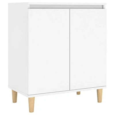 Imagen de vidaXL Aparador con Patas Entrada Acento Pasillo Vestíbulo Recibidor Auxiliar Decoración Escritorio Mueble Contrachapada 60x35x70cm Madera Maciza