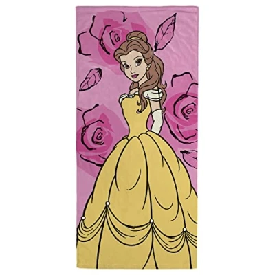 Imagen de Jay Franco Disney Princesas La Rosas de Bella Toalla Playa 71cm x 147cm 100% Algodón