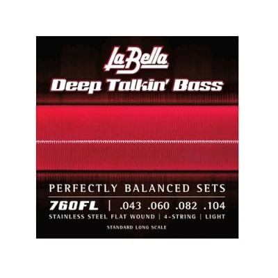 Imagen de La Bella 760FL Deep Talkin&#039; Bass Flatwound, light