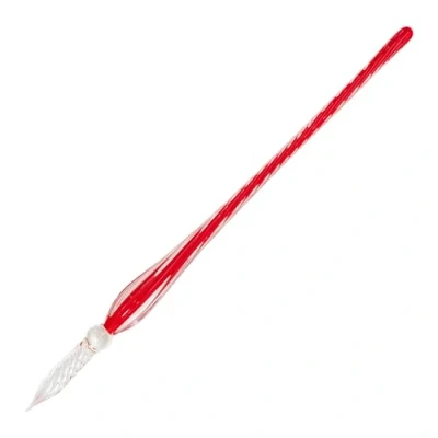 Imagen de Jacques Herbin 21822T Pluma de cristal retorcido (18 cm), color rojo
