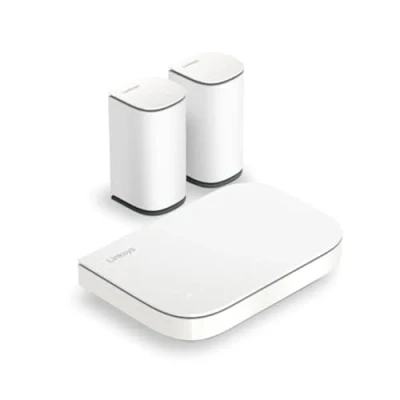Imagen de Linksys Sistema de Malla Wi Fi Doble Banda Velop Micro 6, Router Velocidad hasta 3 Gbps, Alcance 465 sq, Soporte para más 150 Dispositivos, reemplaza el y Amplificador