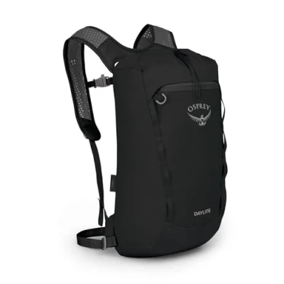 Imagen de Osprey Daylite Serie Lifestyle Duradera y ligera Expresa tu estilo Mochilas Crossbody Riñonera Cinch Pack Sling Tote Messenger, Black, Cierre