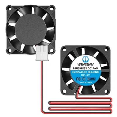 Imagen de WINSINN Mini ventilador de 25 mm, 5 V, rodamiento hidráulico, sin escobillas, 2507, x 7 alta velocidad (paquete 4 unidades)