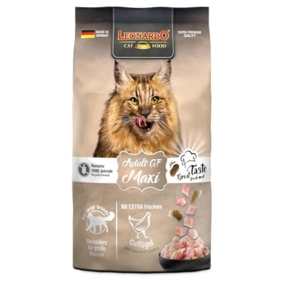Imagen de Leonardo Adult GF Maxi [300g] Alimento para Gatos seco sin Cereales Completo Razas de Grandes a Partir 1 año Edad