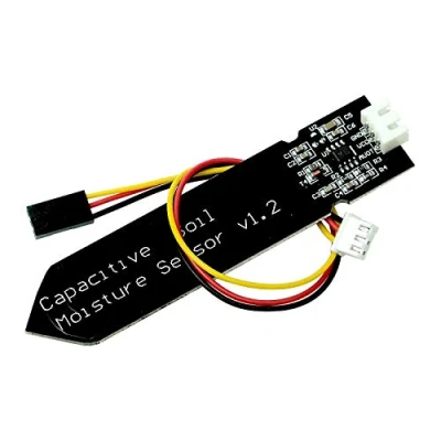 Imagen de Paradisetronic.com Sensor capacitivo de humedad del suelo, 5V 3.3V para la tierra incl. Cable conexión, salida analógica compatible con Arduino