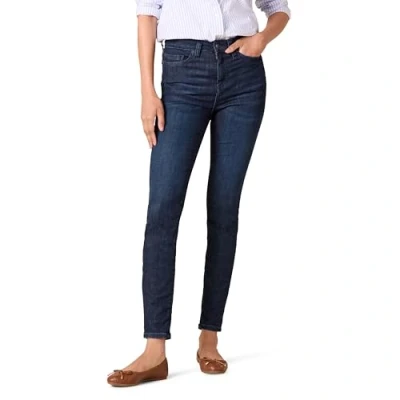 Imagen de Amazon Essentials Pantalón Vaquero Pitillo de Talle Alto Mujer, Lavado Oscuro, 40